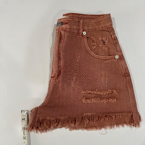 Mustard Seed Denim Shorts Distressed Frayed Hem - Size S.‎ - Picture 8 of 8